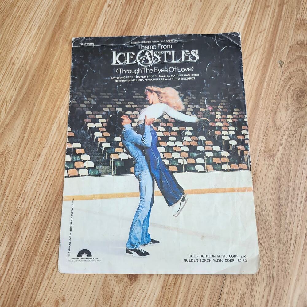 Vintage 1978 Ice Castles Through The Eyes Of Love Movie Piano Vocal Sheet Music